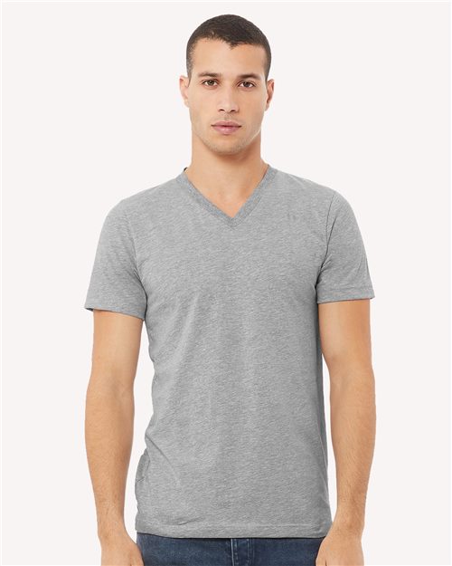 BELLA + CANVAS 3005CVC- Unisex Heather CVC V-Neck Tee