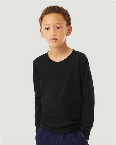 BELLA + CANVAS 3501YCVC - Youth Heather CVC Long Sleeve Tee
