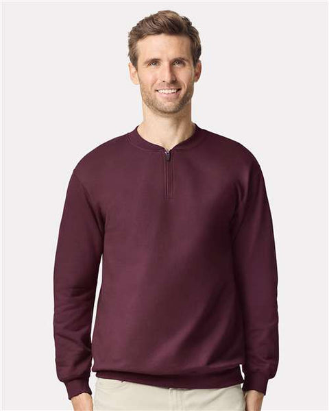 Gildan SF008 - Unisex Softstyle® Midweight 1/4 Zip Sweatshirt