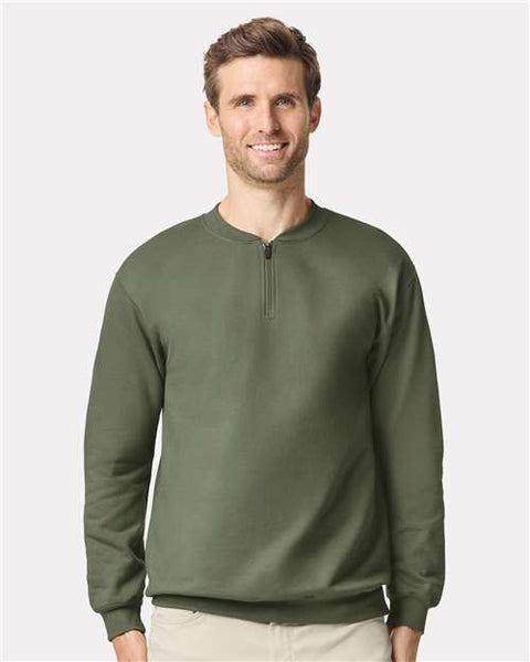 Gildan SF008 - Unisex Softstyle® Midweight 1/4 Zip Sweatshirt