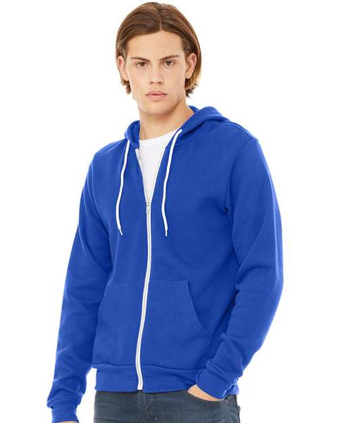 BELLA + CANVAS 3739 - Unisex Sponge Fleece Full-Zip Hoodie Sweatshirt