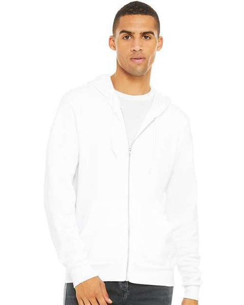 BELLA + CANVAS 3739 - Unisex Sponge Fleece Full-Zip Hoodie Sweatshirt