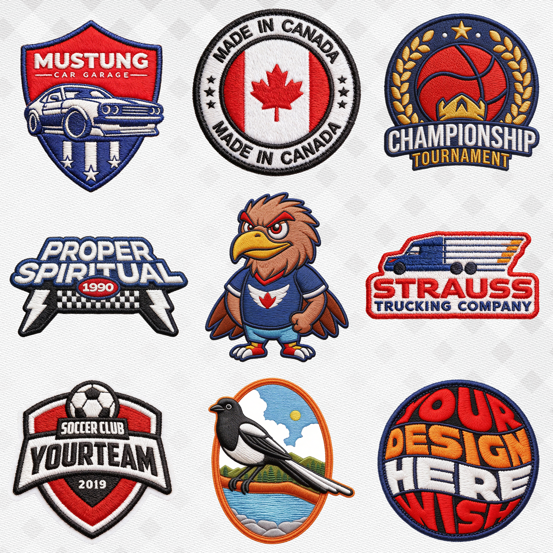 3D Embroidered Patches