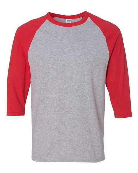 Gildan 5700 - Unisex Heavy Cotton™ Raglan Three-Quarter Sleeve T-Shirt