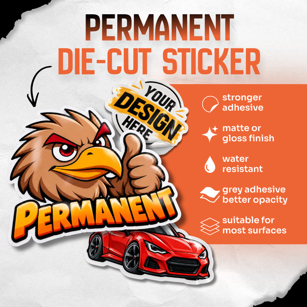 Permanent Die-Cut Vinyl Stickers
