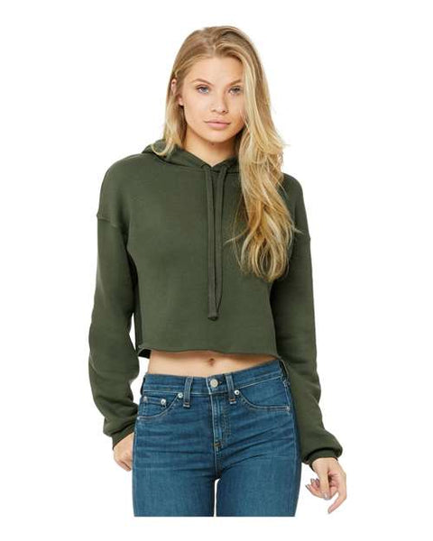 BELLA + CANVAS 7502 - Women's Crop Fleece Hoodie Sweatshirt