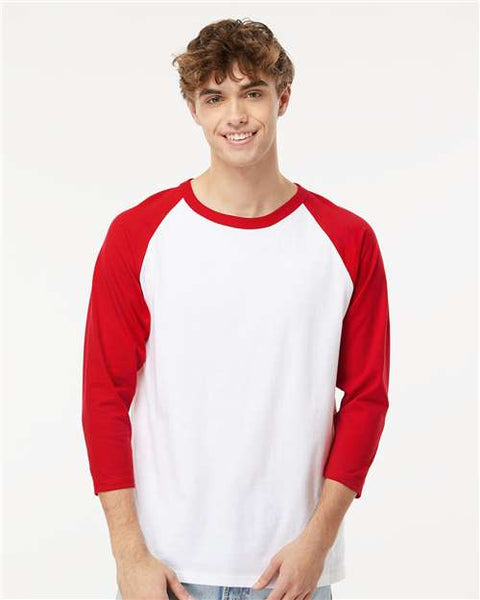 Raglan Three-Quarter Sleeve Baseball T-Shirt