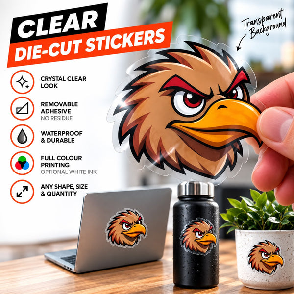 Clear Die-Cut Stickers