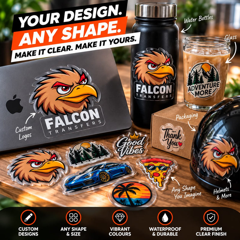 Clear Die-Cut Stickers