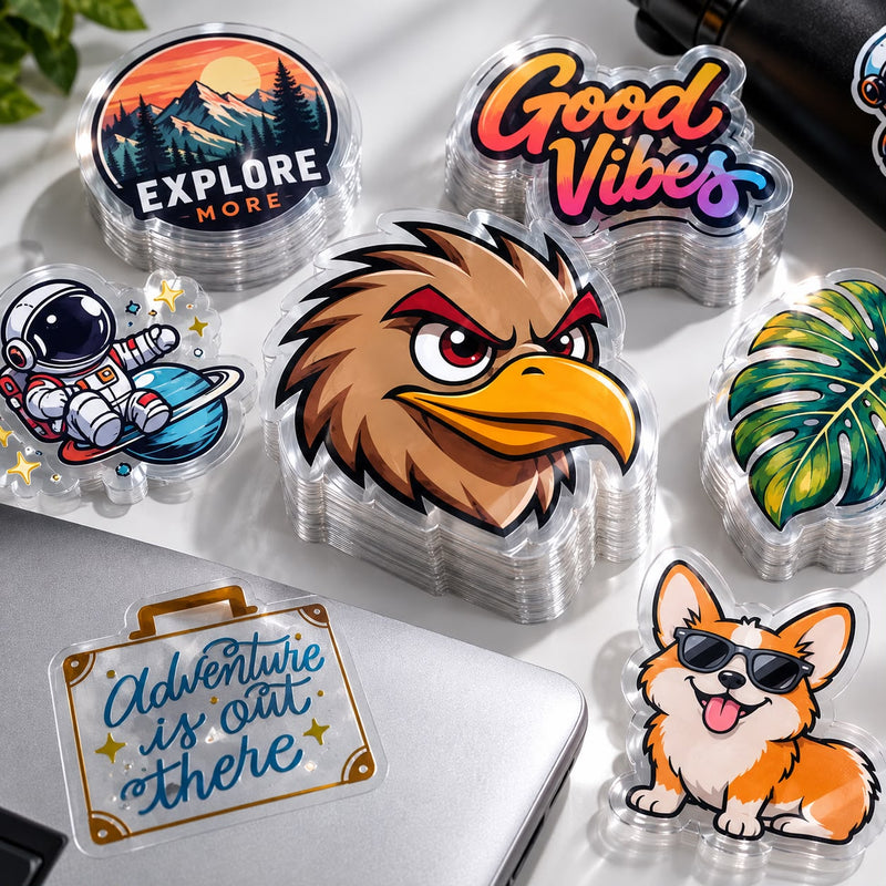 Clear Die-Cut Stickers