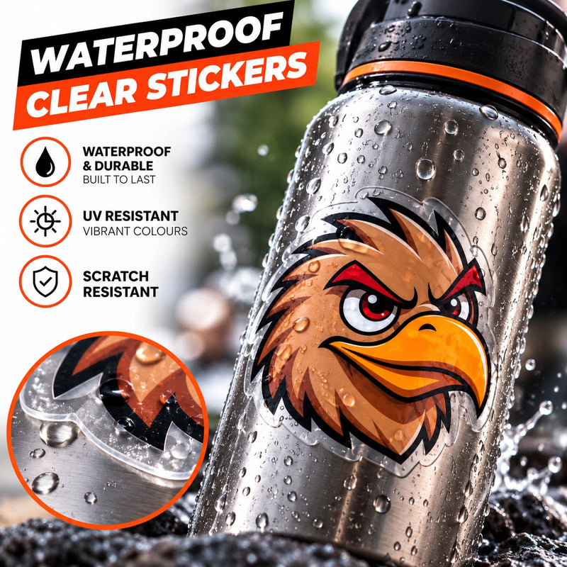 Clear Die-Cut Stickers