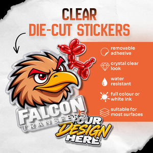 Clear Die-Cut Vinyl Stickers
