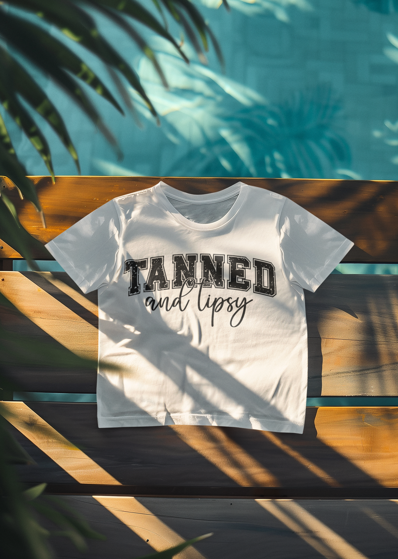 💋 Tanned & Lipsy  DTF Transfer FT244