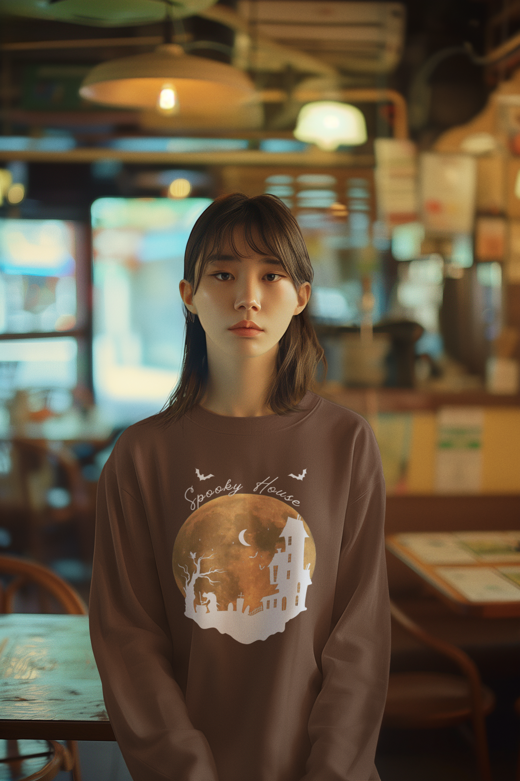 🌕 Haunted Moon Silhouette DTF Transfer FT546