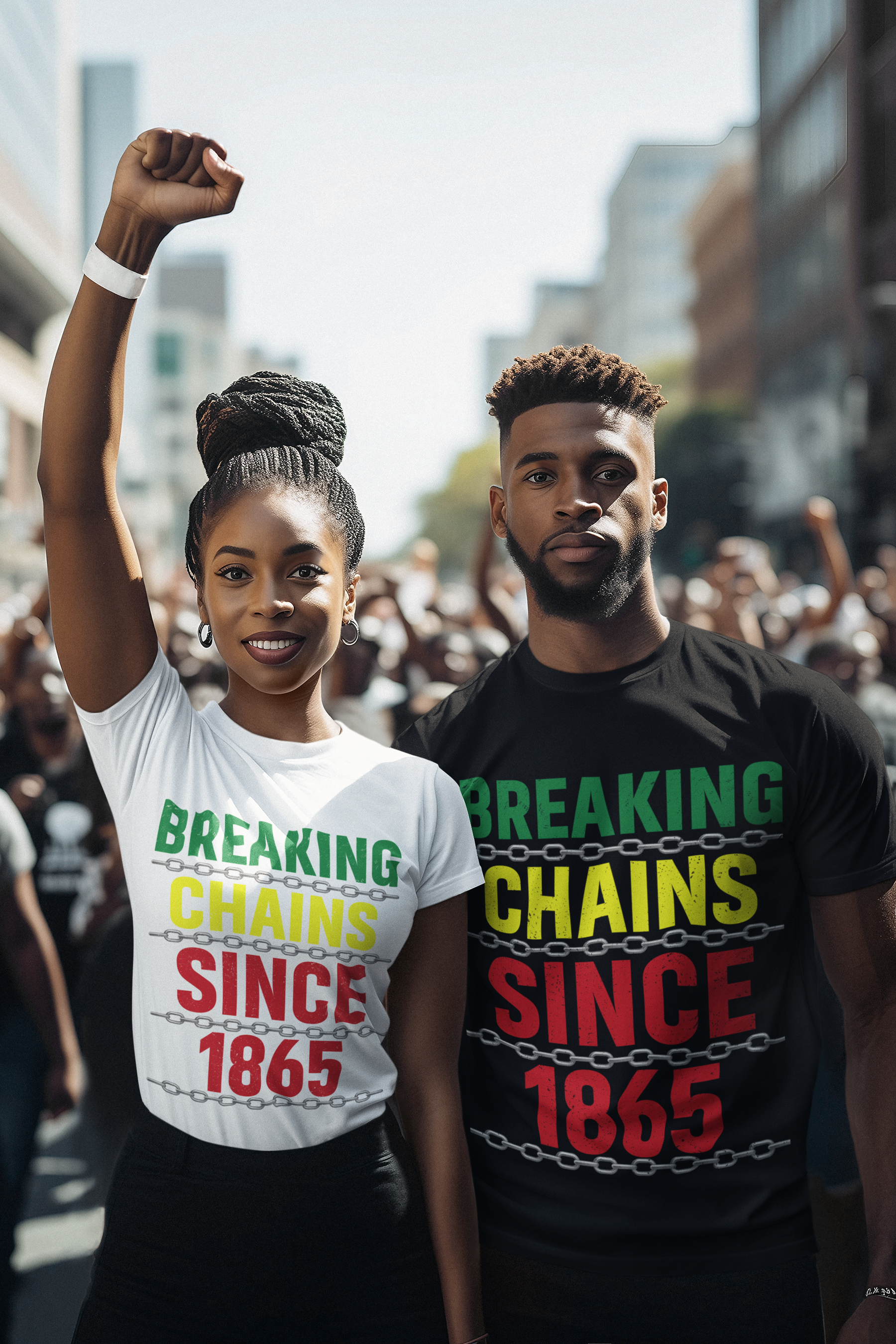 ❤️💛💚 Breaking Chains Since 1865 | Juneteenth DTF Transfer FT731