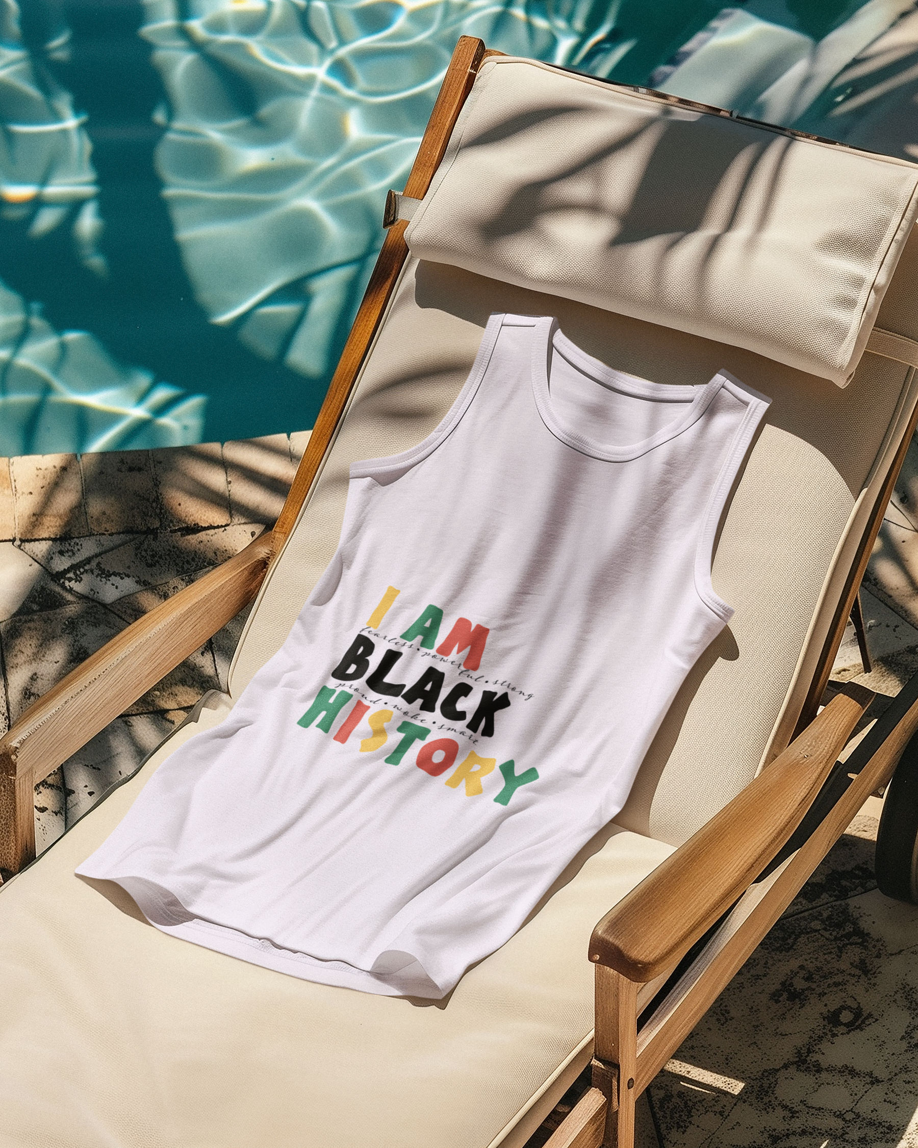 ✊🏾 I Am Black History Fearless Powerful Strong Design DTF Transfer FT337