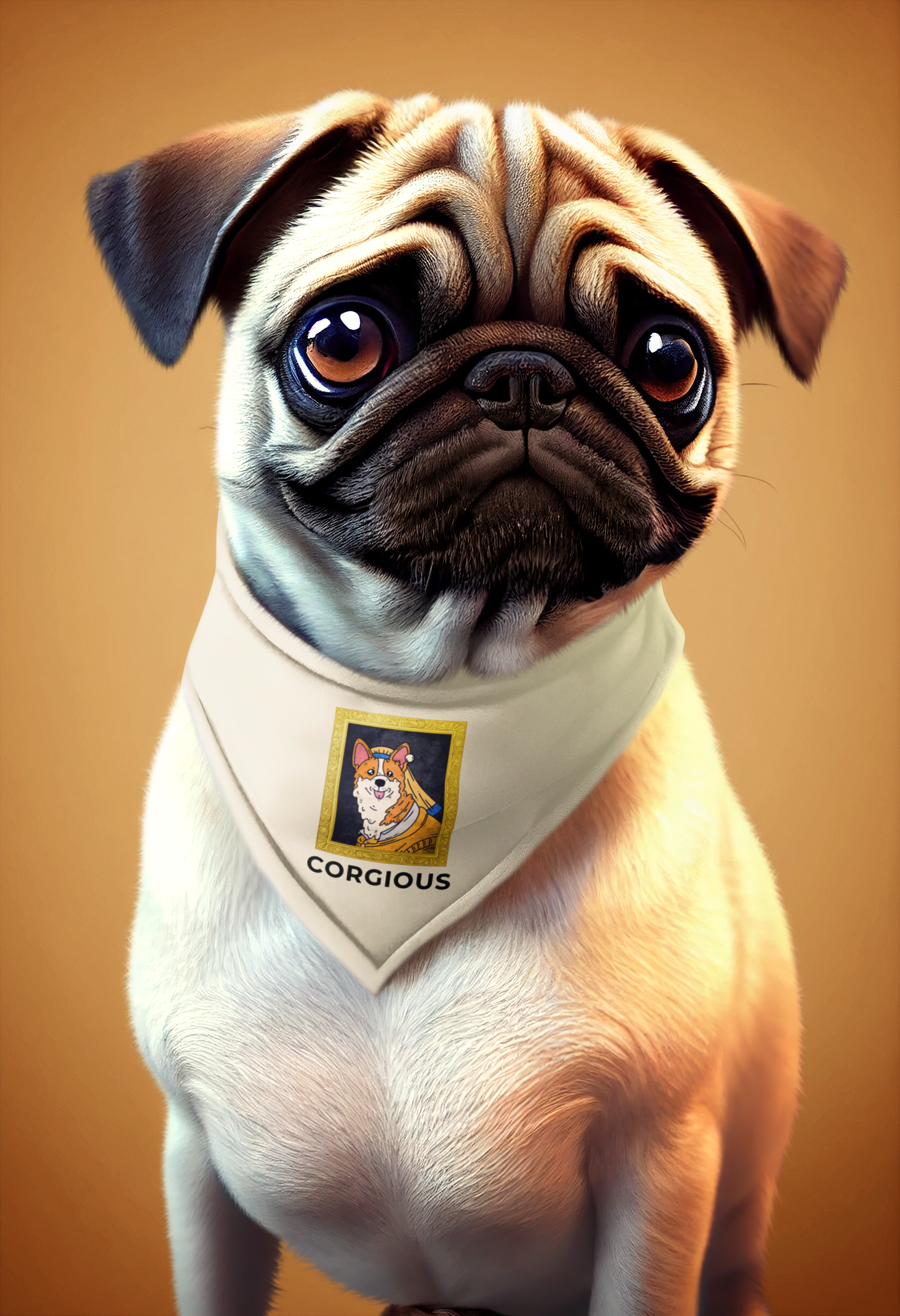 🐶 “CORGIOUS” Corgi Art Portrait Design DTF Transfer FT422