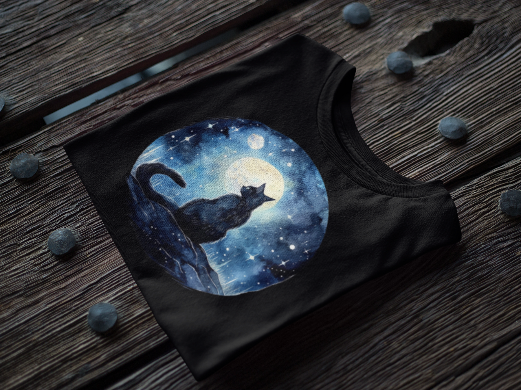 🐈 The Cat of the Night Design DTF Transfer FT228