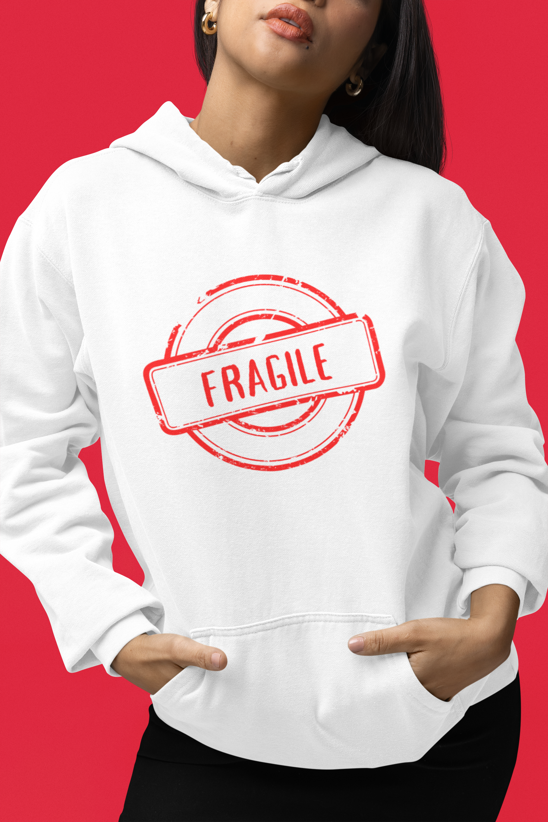 📦 FRAGILE Stamp DTF Transfer FT448