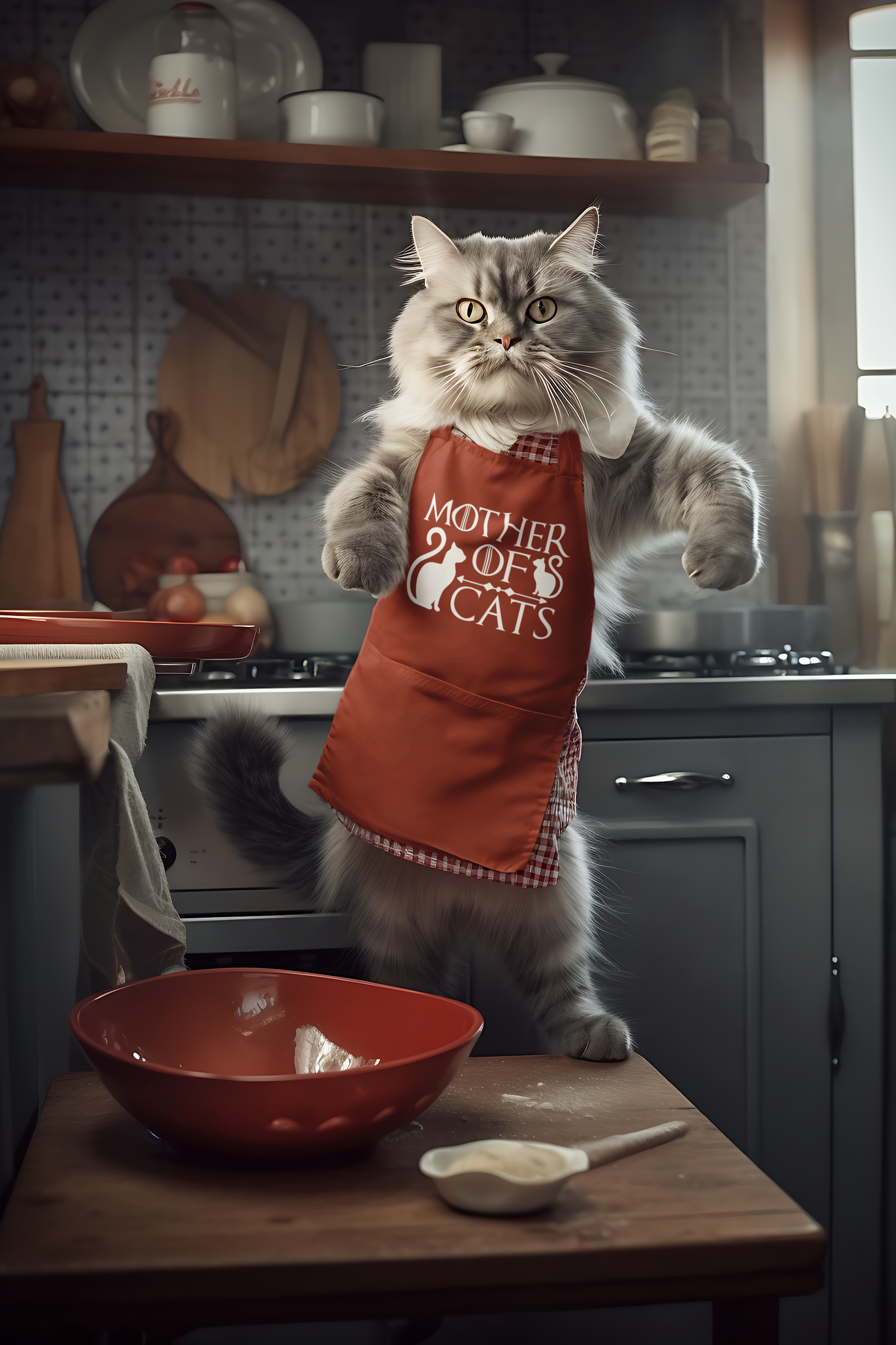 🐈👑 Mother of Cats White Design DTF Transfer FT274