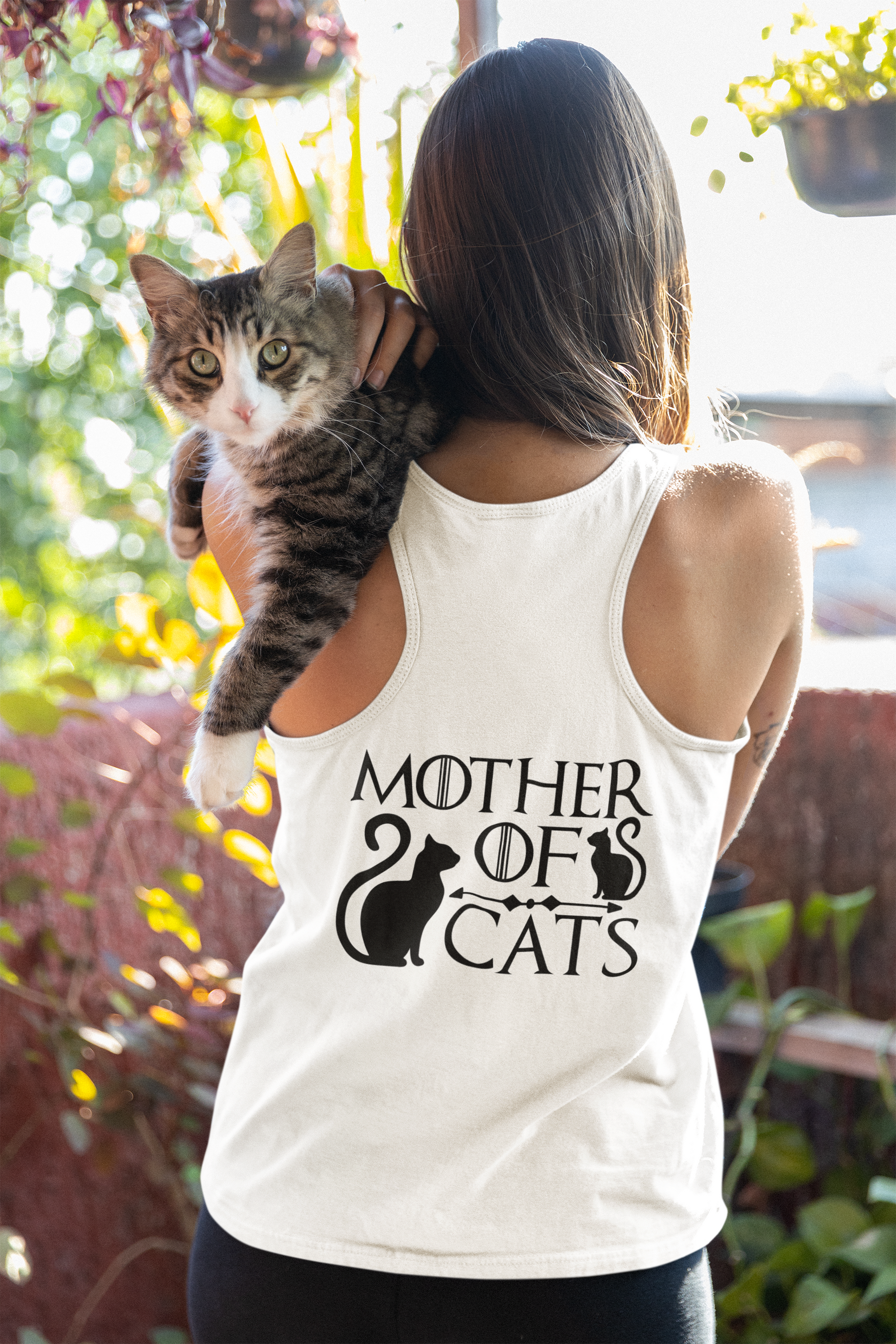 🐈👑 Mother of Cats White Design DTF Transfer FT274
