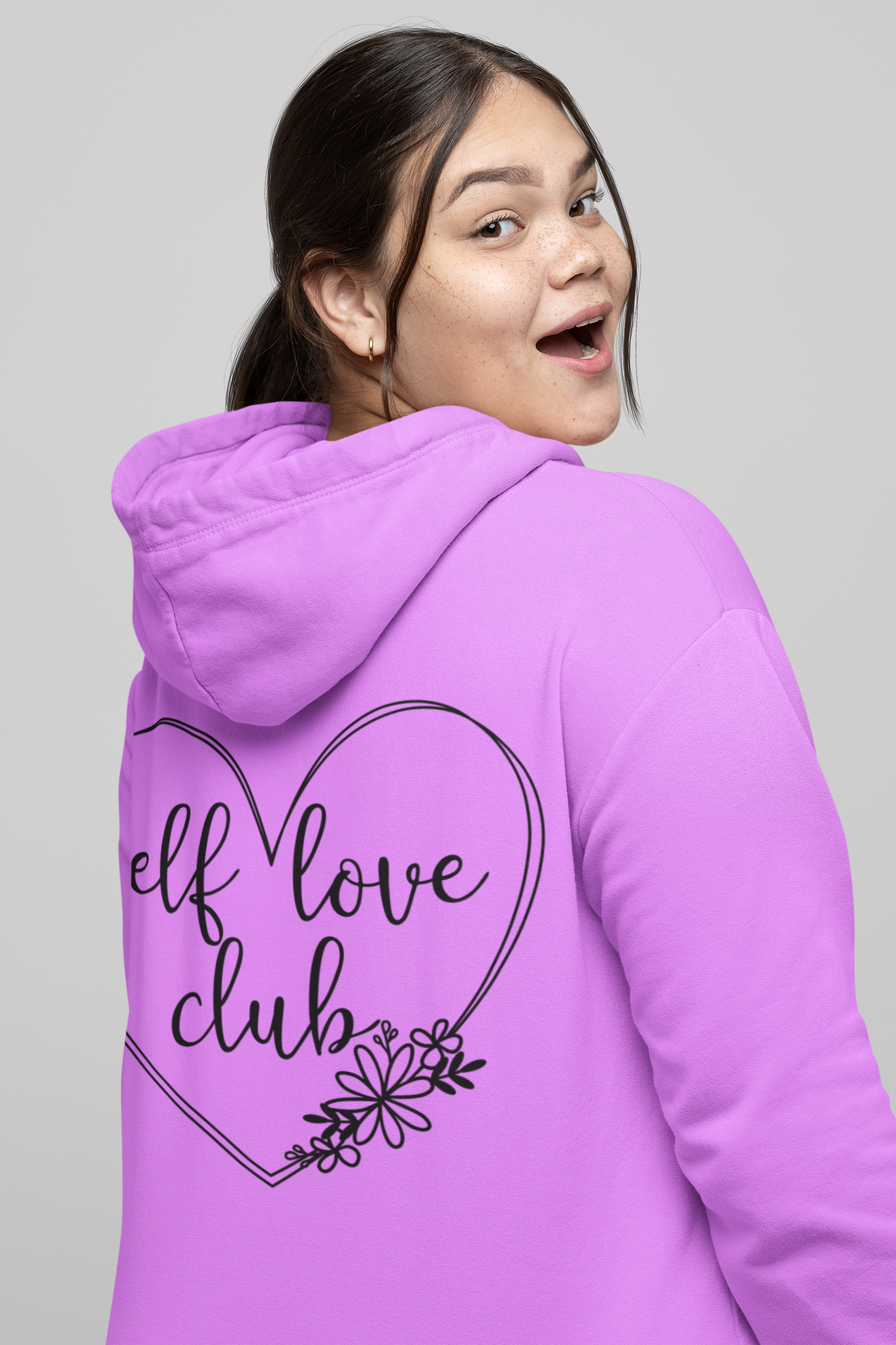 🖤 Self Love Club – Black Edition Handwritten Heart DTF Transfer FT808