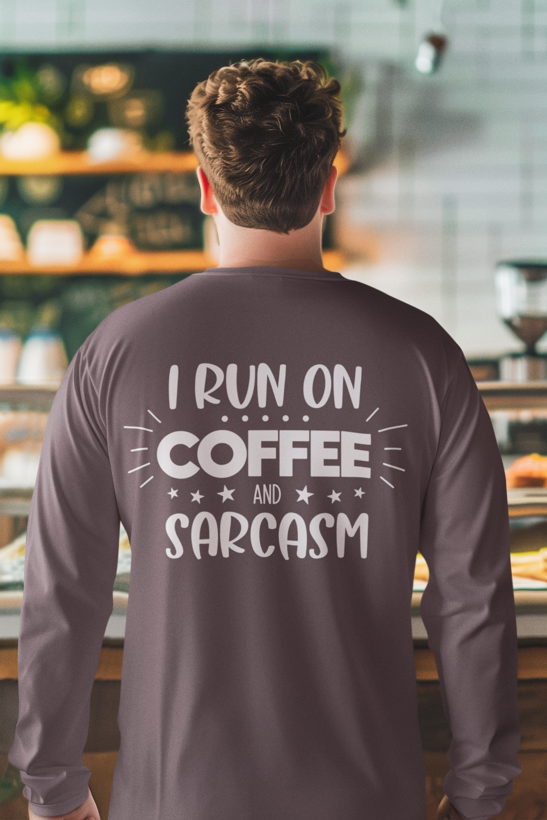 ☕⚡ I Run on Coffee and Sarcasm – Bold Statement | DTF Transfer FT945