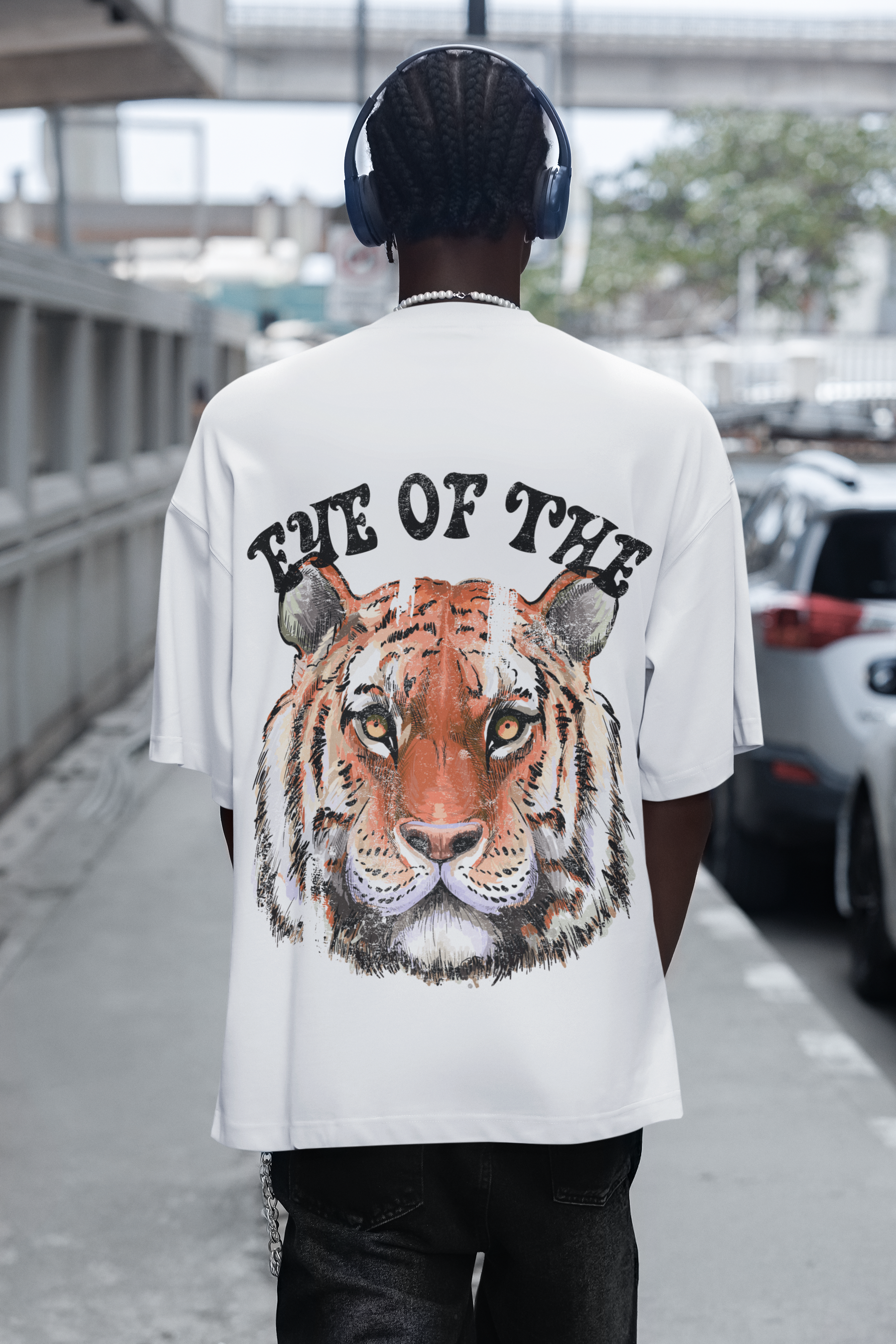 🐅🔥 Majestic Tiger Illustration – Power & Focus | DTF Transfer FT958