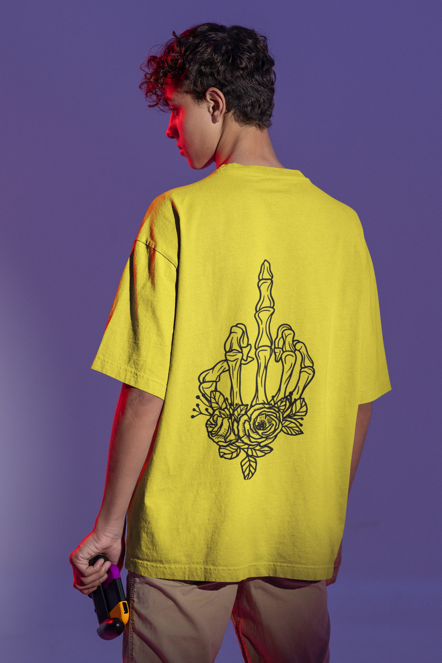 🖤 Silent Truth – Floral Rebellion | Black Line DTF Transfer FT772