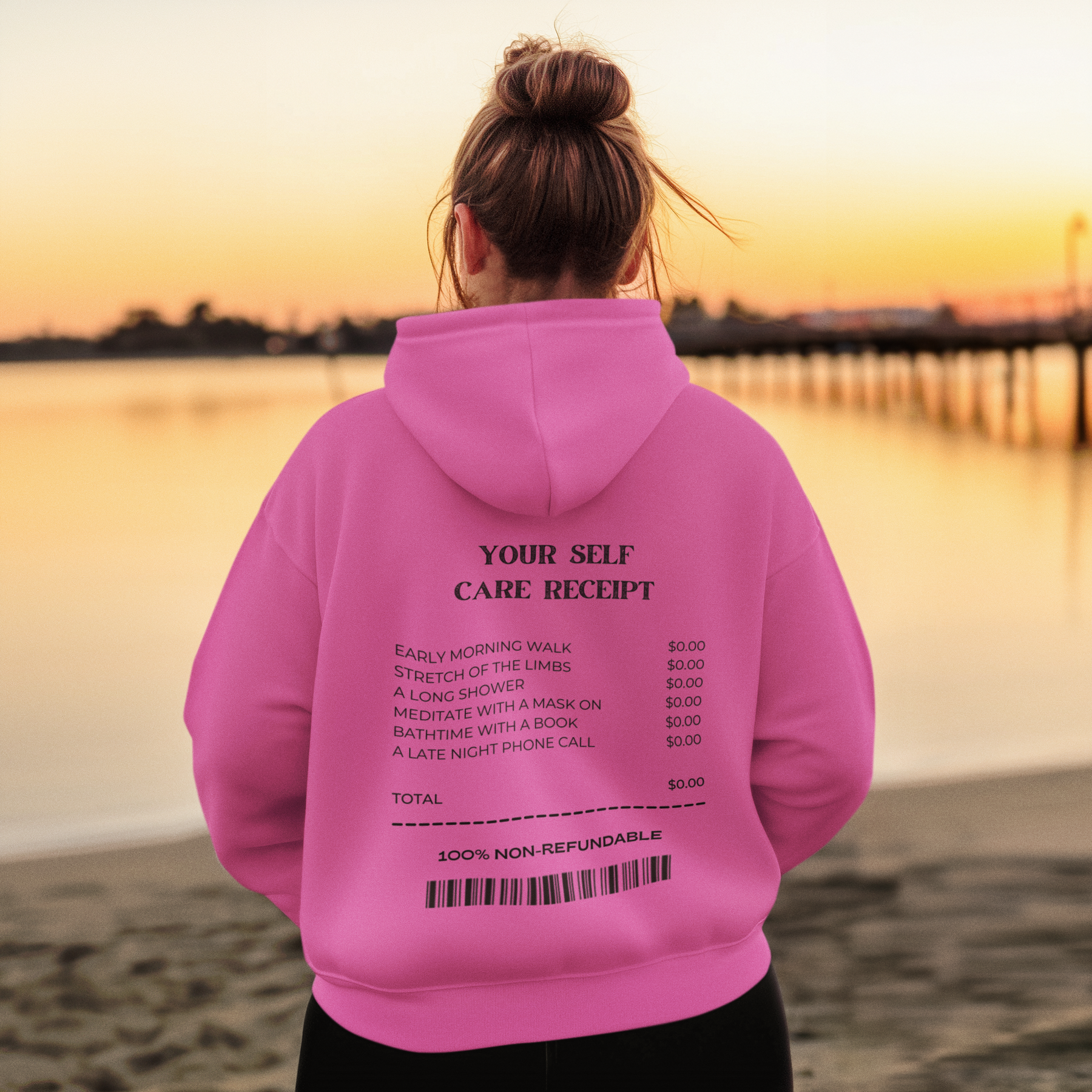 🧾 Your Self Care Receipt DTF Transfer (Black Font) Design DTF Transfer FT391