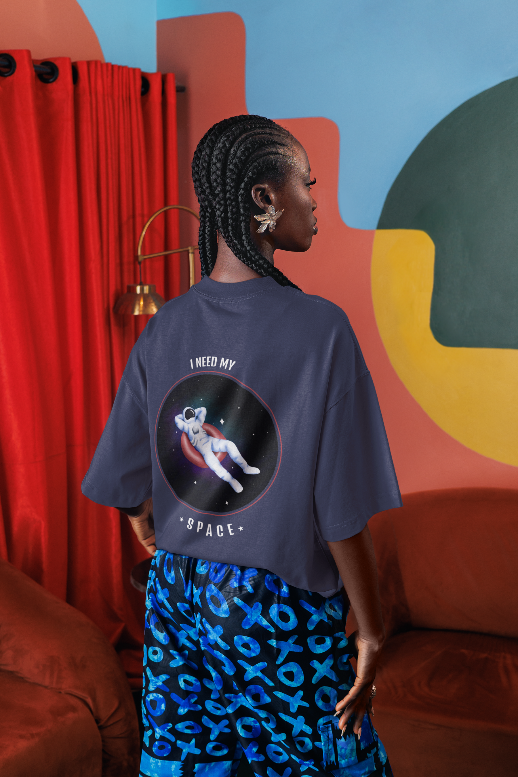 🌌 I Need My Space – Astronaut Chill DTF Transfer FT830