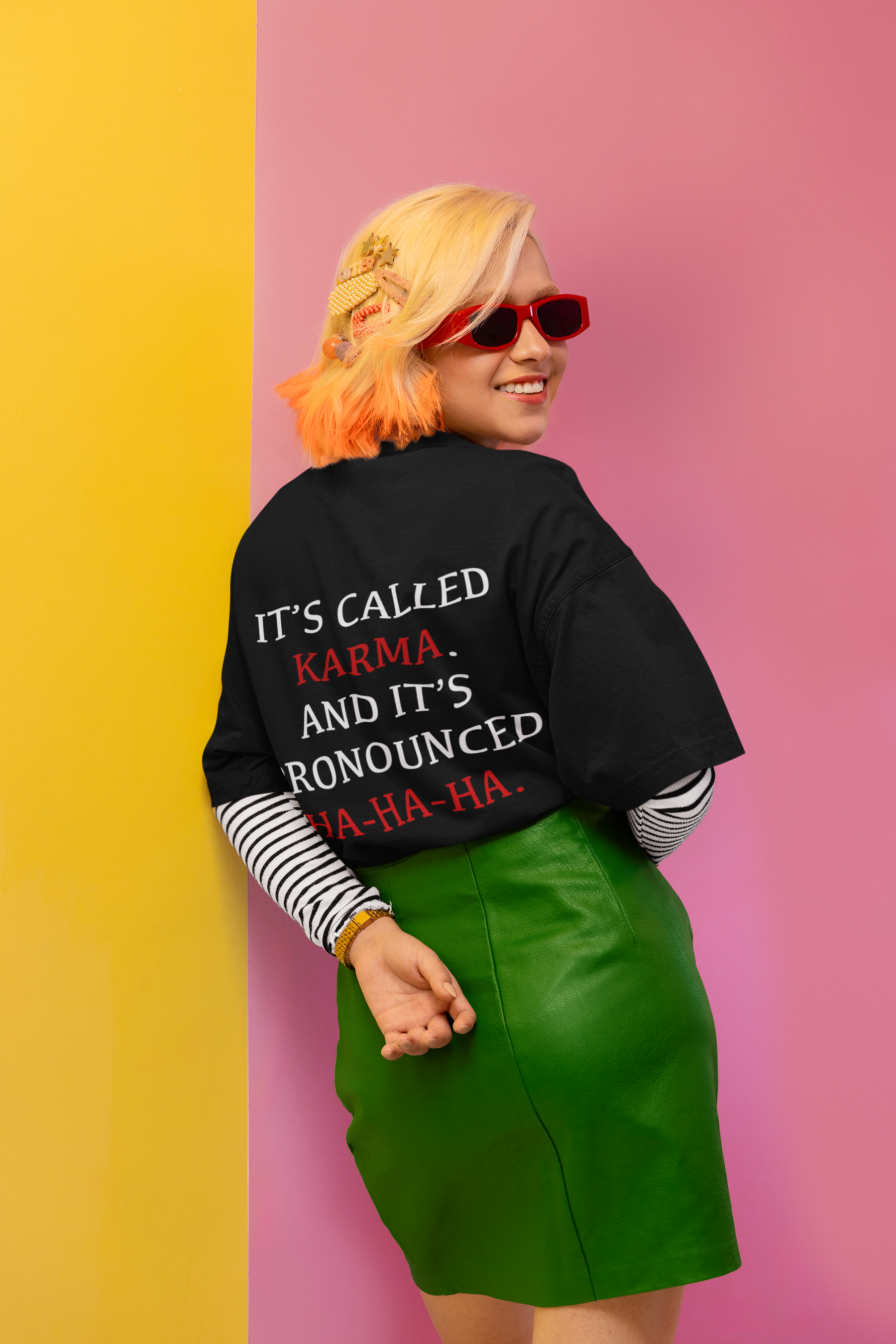 😏 It’s Called Karma And It’s Pronounced Ha-Ha-Ha Design DTF Transfer FT377