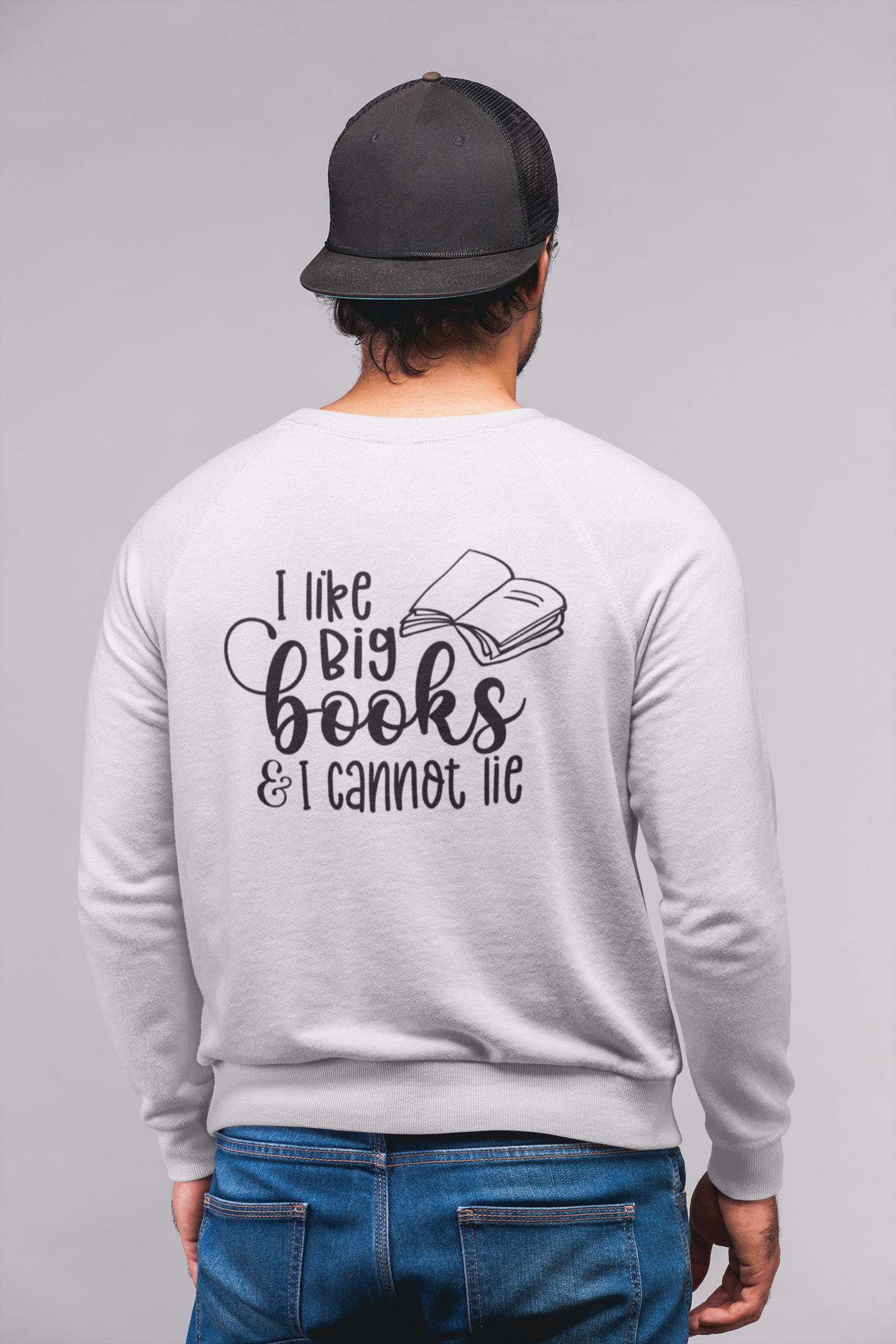 📚 I Like Big Books & I Cannot Lie – Black Edition DTF Transfer FT806