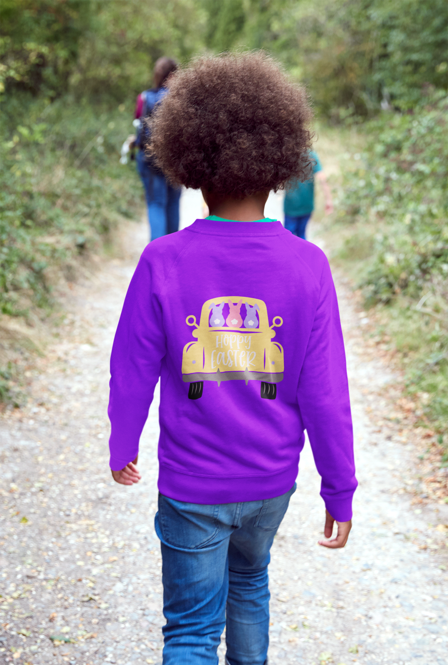 🚗 Hoppy Easter Cute Bunny Truck Design DTF Transfer FT362