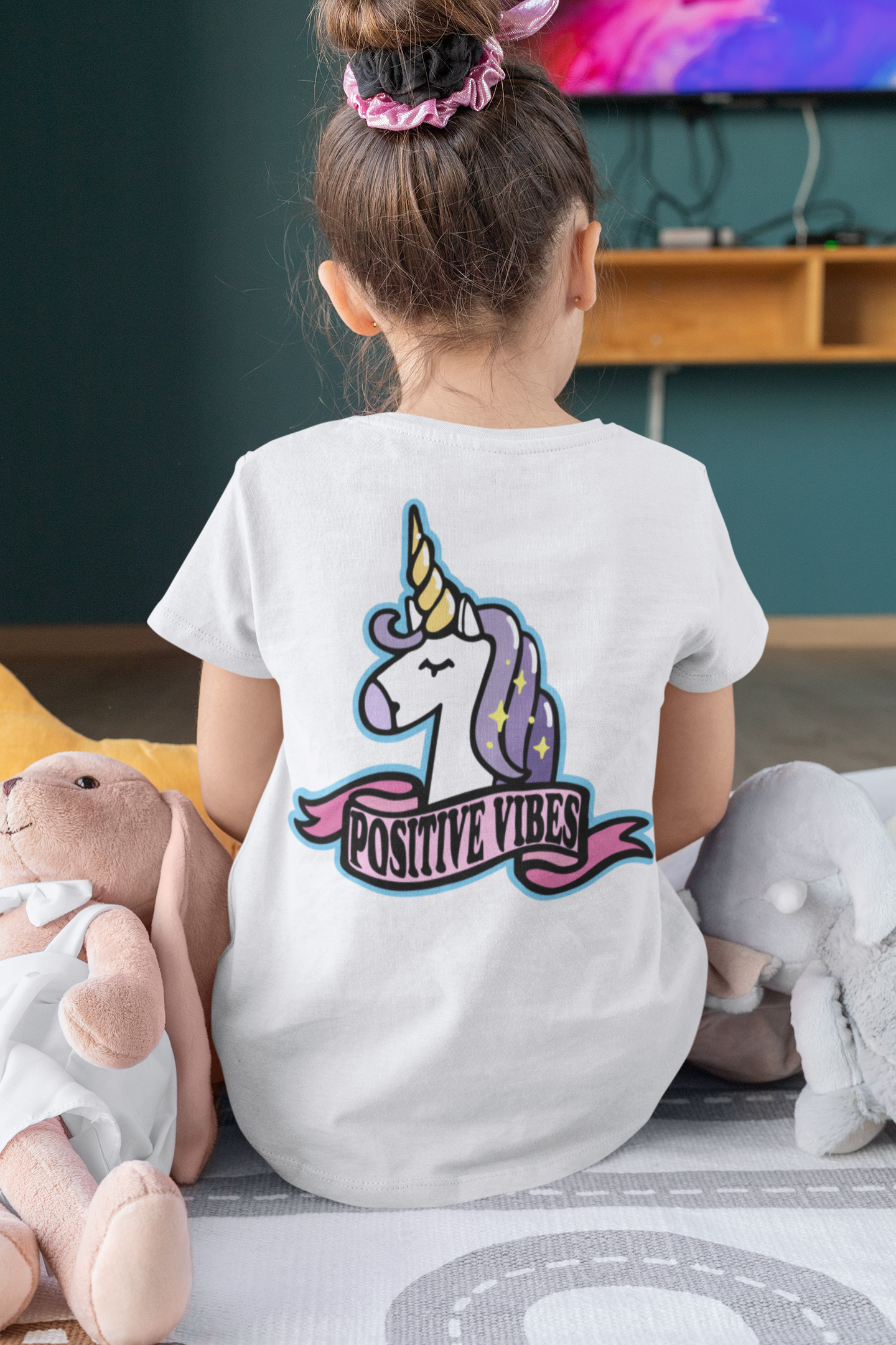 Unicorn-Positive Vibes DTF Transfer FT688