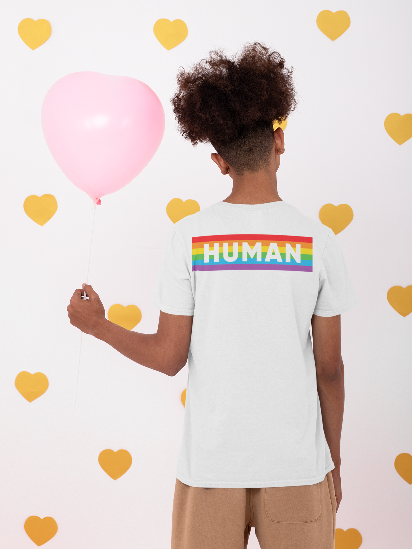 🌈 HUMAN – Rainbow Statement Typography | DTF Transfer FT803