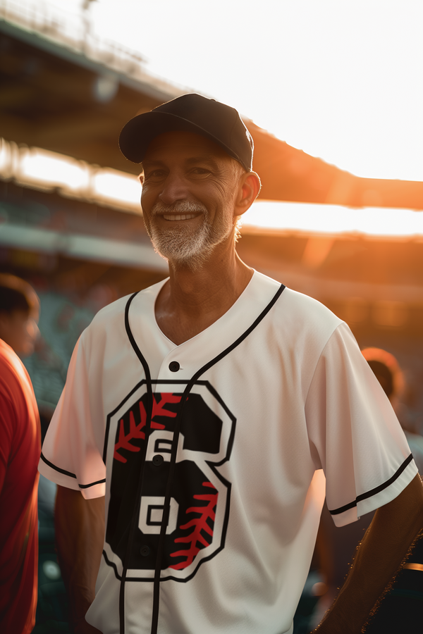 ⚾ Athletic Number “6” – Baseball Stitch | DTF Transfer FT1170