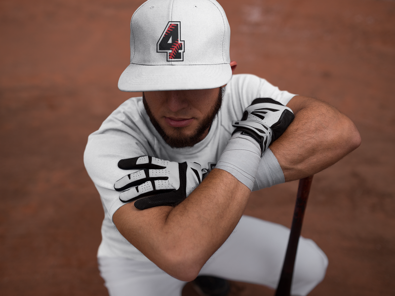 ⚾ Athletic Number “4” – Baseball Stitch | DTF Transfer FT1168