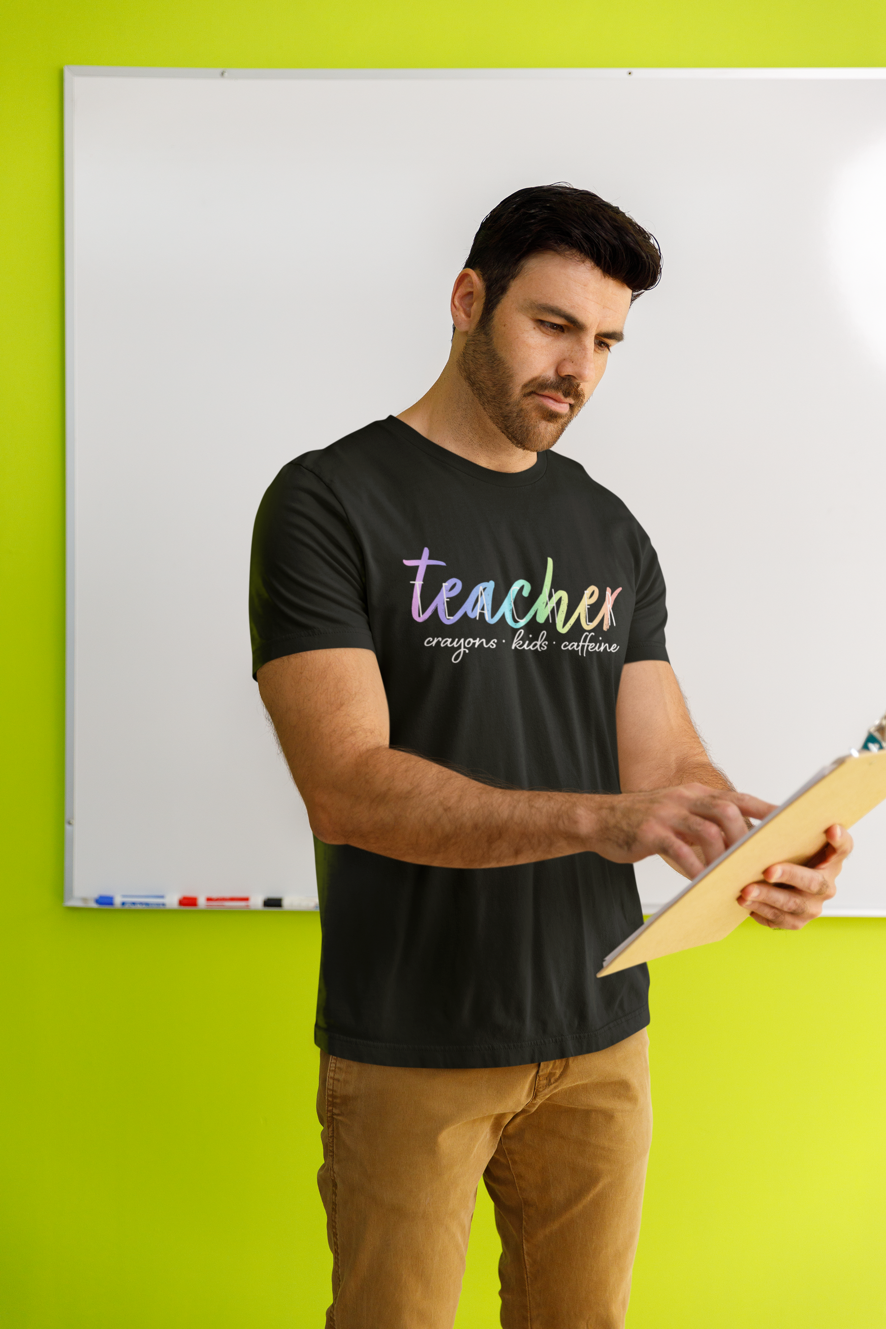 🌈📚 Teacher – Rainbow Gradient | Inclusive Education DTF Transfer FT674