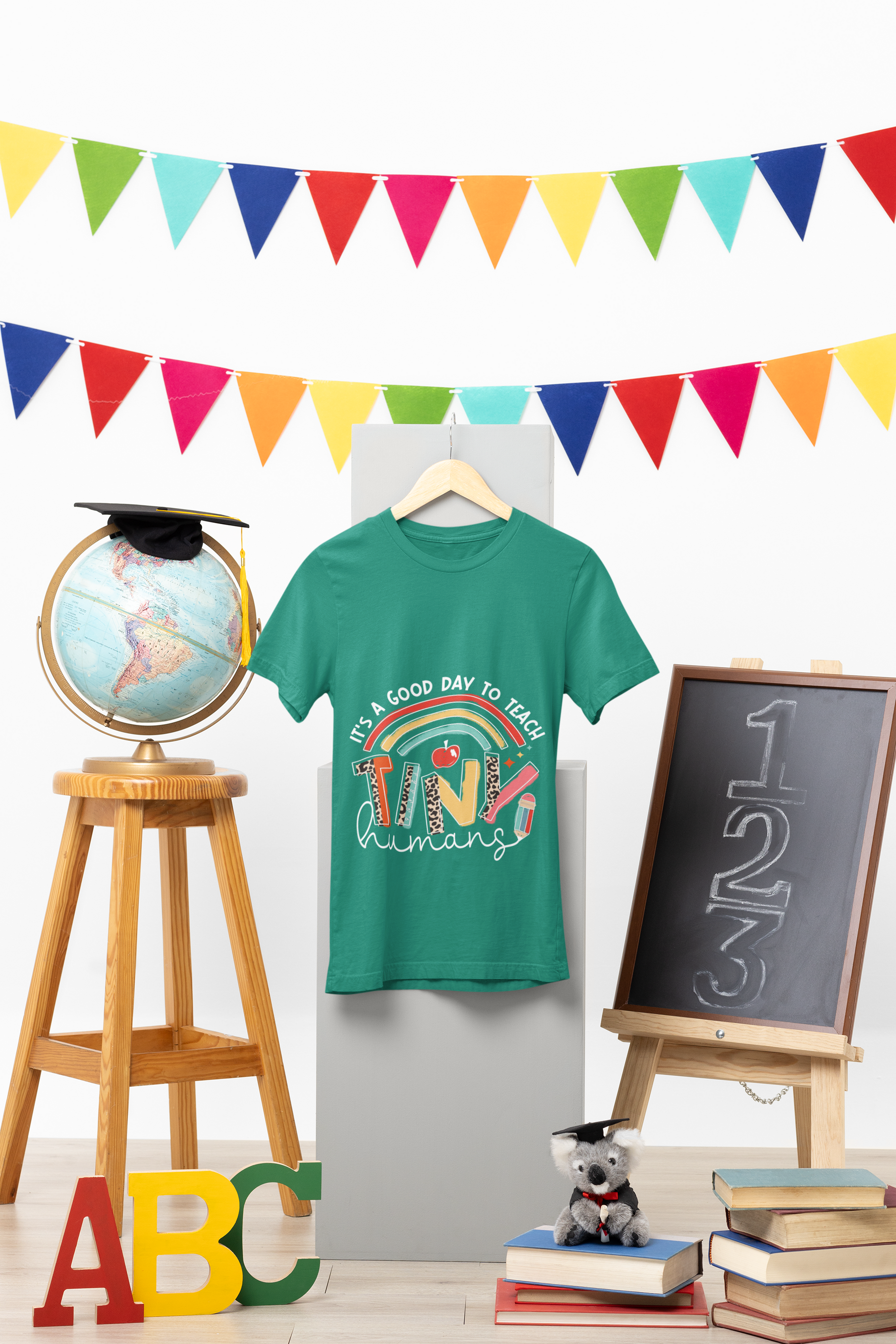 🍎🌈 It’s a Good Day to Teach Tiny Humans | Teacher Life DTF Transfer FT797