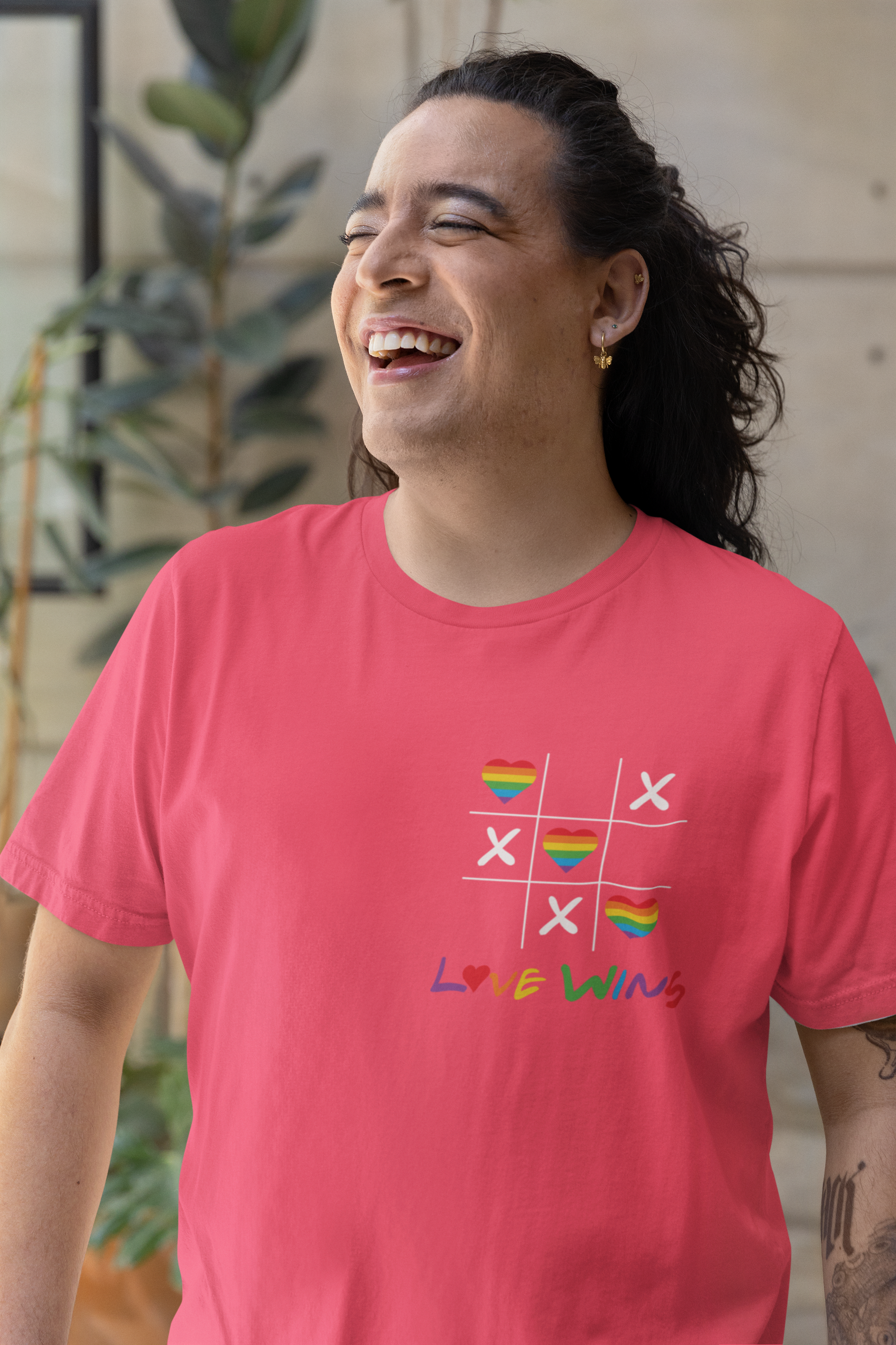 🌈 Love Wins Tic Tac Toe Design DTF Transfer FT340