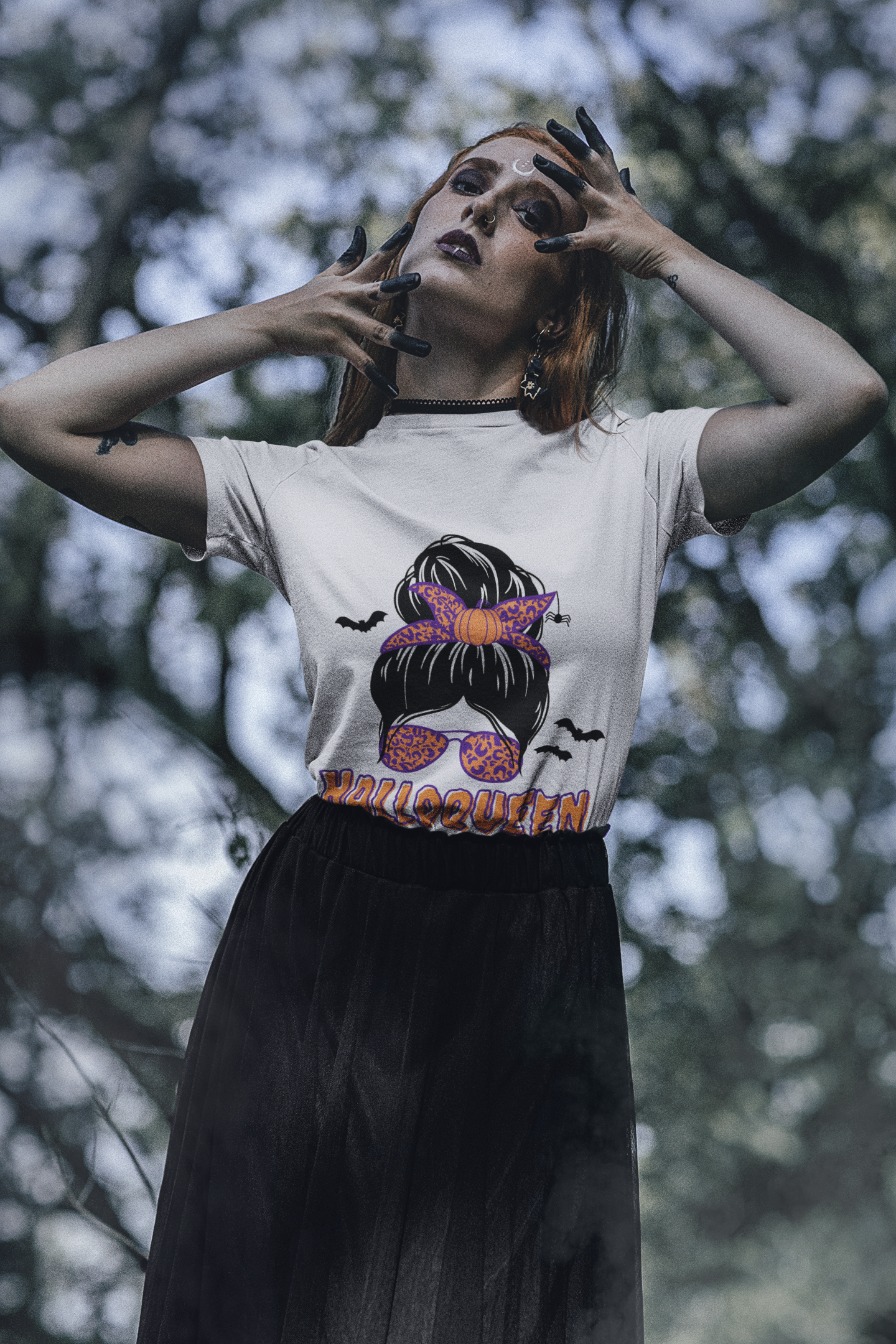 🎃👑 HalloQueen Black Design DTF Transfer FT310