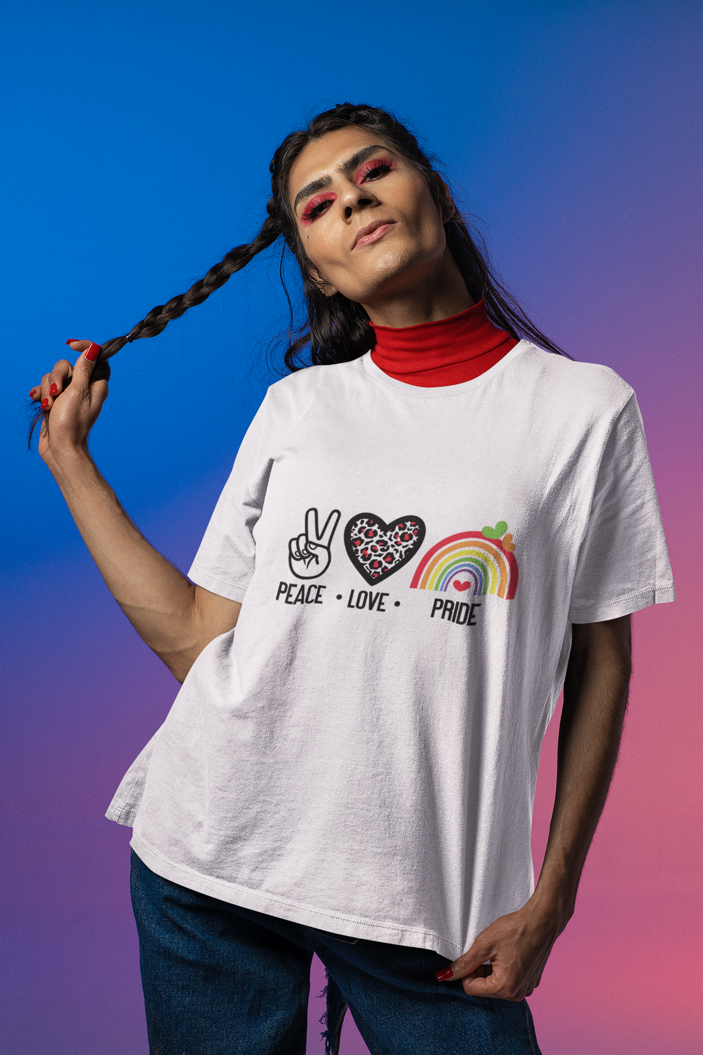 🌈 Rainbow Heart & Falling Love | Feel-Good DTF Transfer FT708