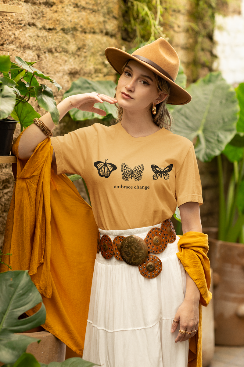 🖤 Embrace Change –Black Butterflies | Tonal DTF Transfer FT818