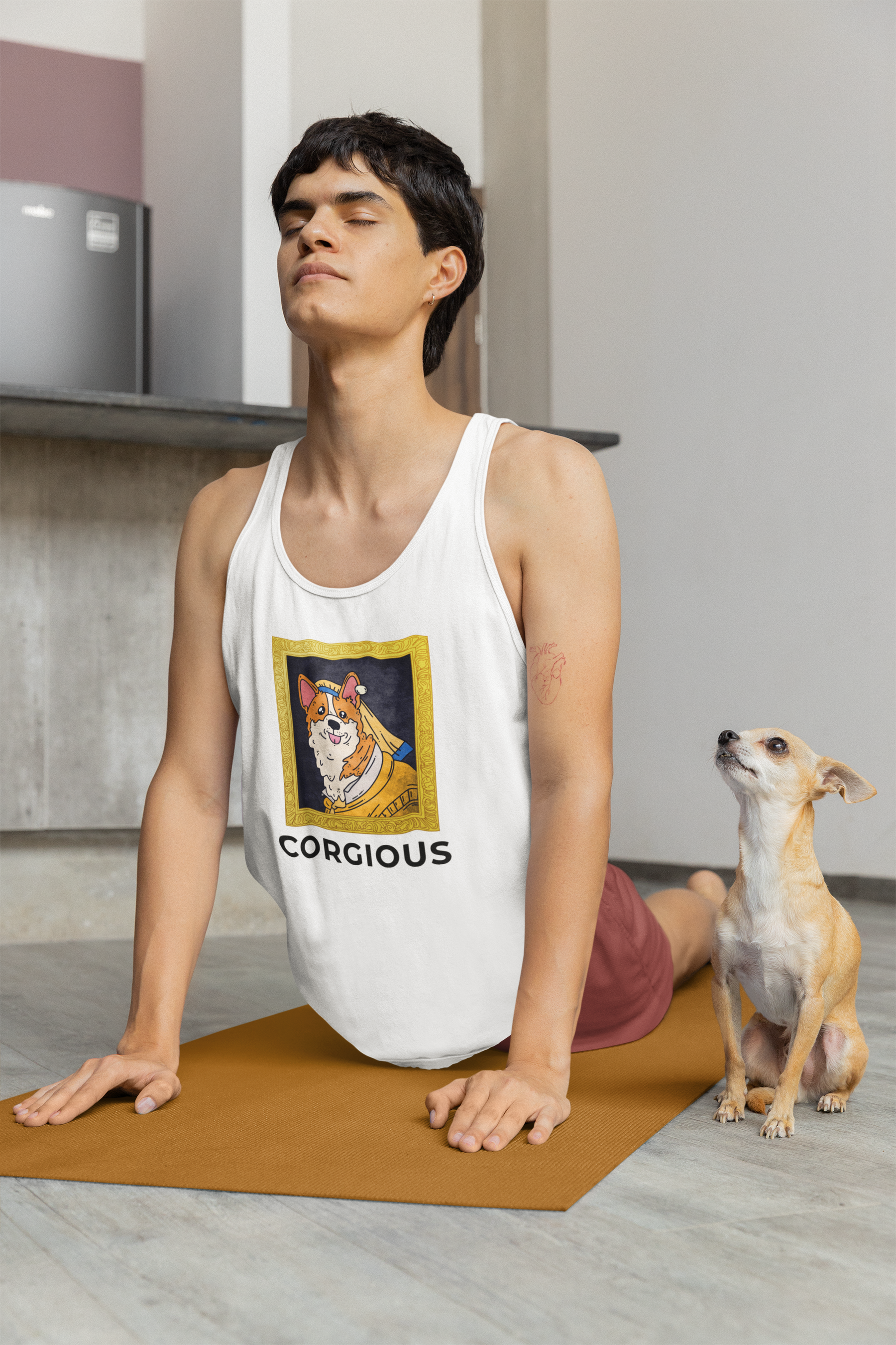 🐶 “CORGIOUS” Corgi Art Portrait Design DTF Transfer FT422