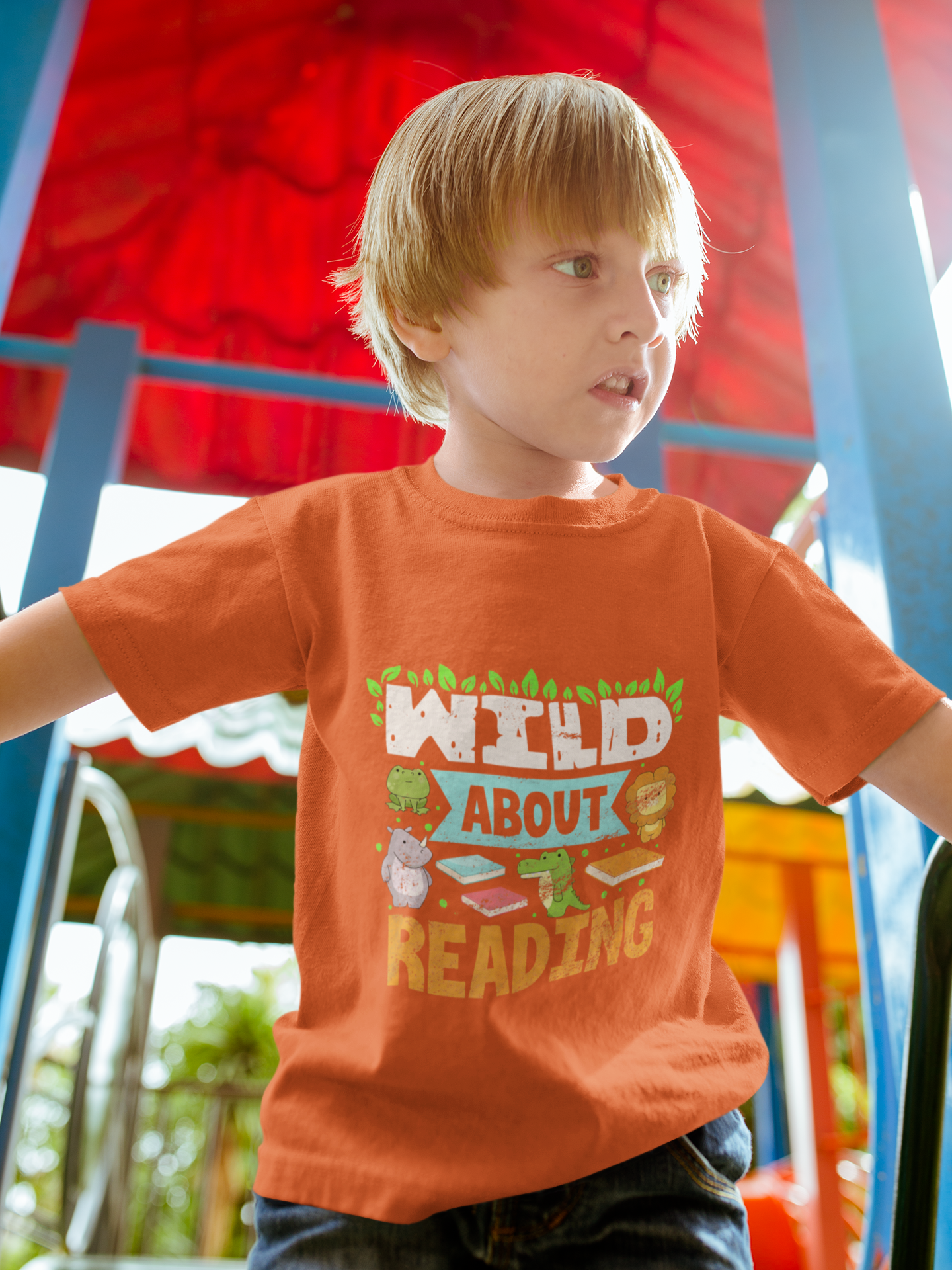 🌿📚 Wild About Reading | Fun Literacy DTF Transfer FT750