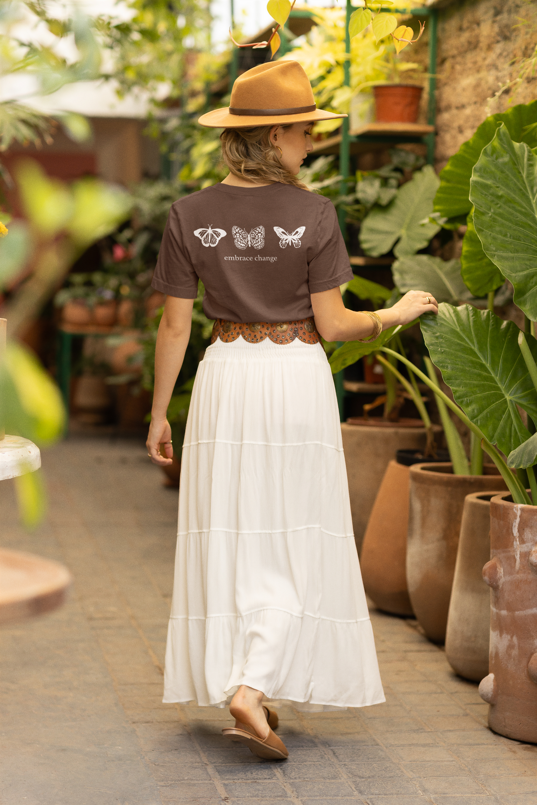 🤍 Embrace Change – Butterfly Evolution | Minimal DTF Transfer FT817