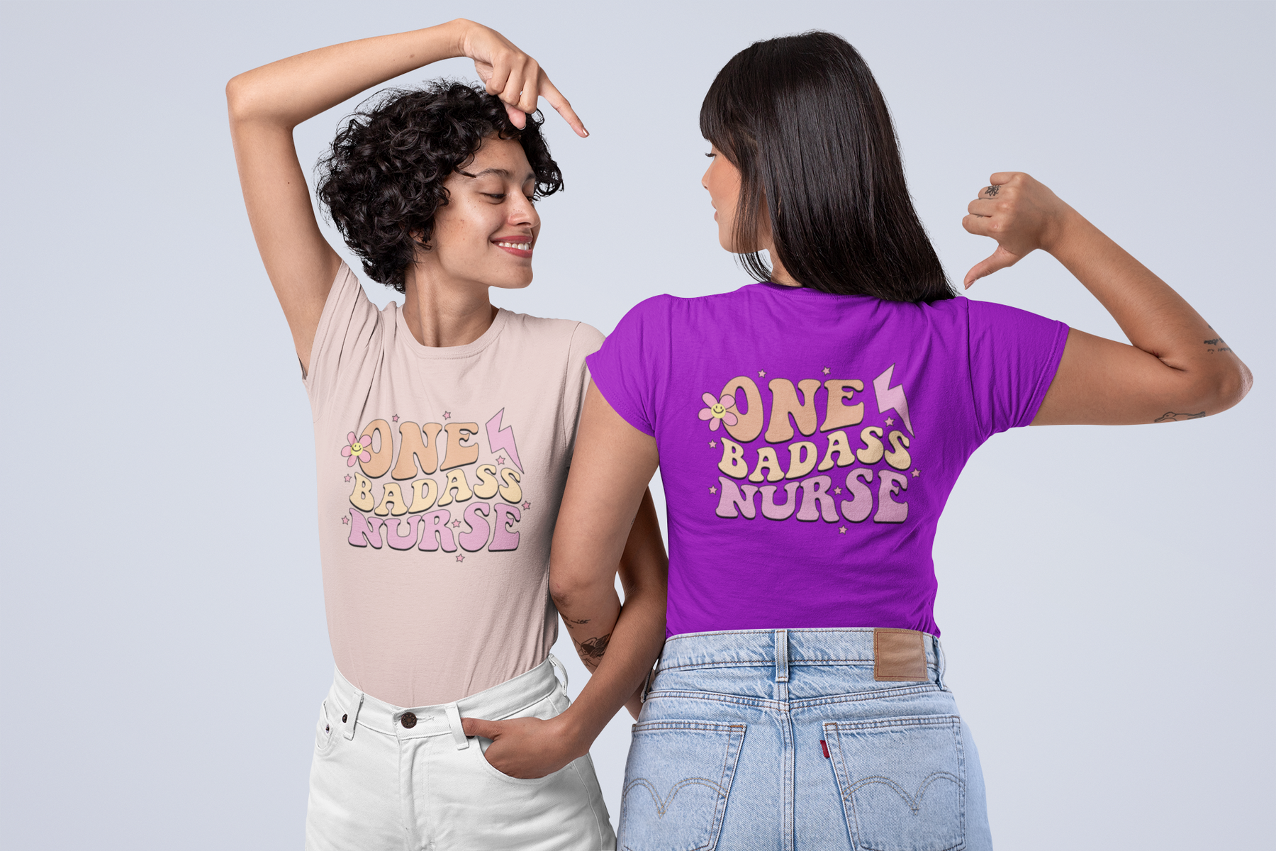 💉🔥 One Badass Nurse Design DTF Transfer FT216