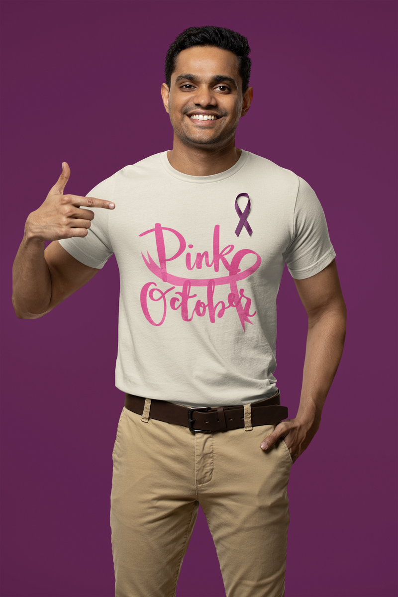🩷 Pink October – Breast Cancer Awareness Ribbon Design  FT493