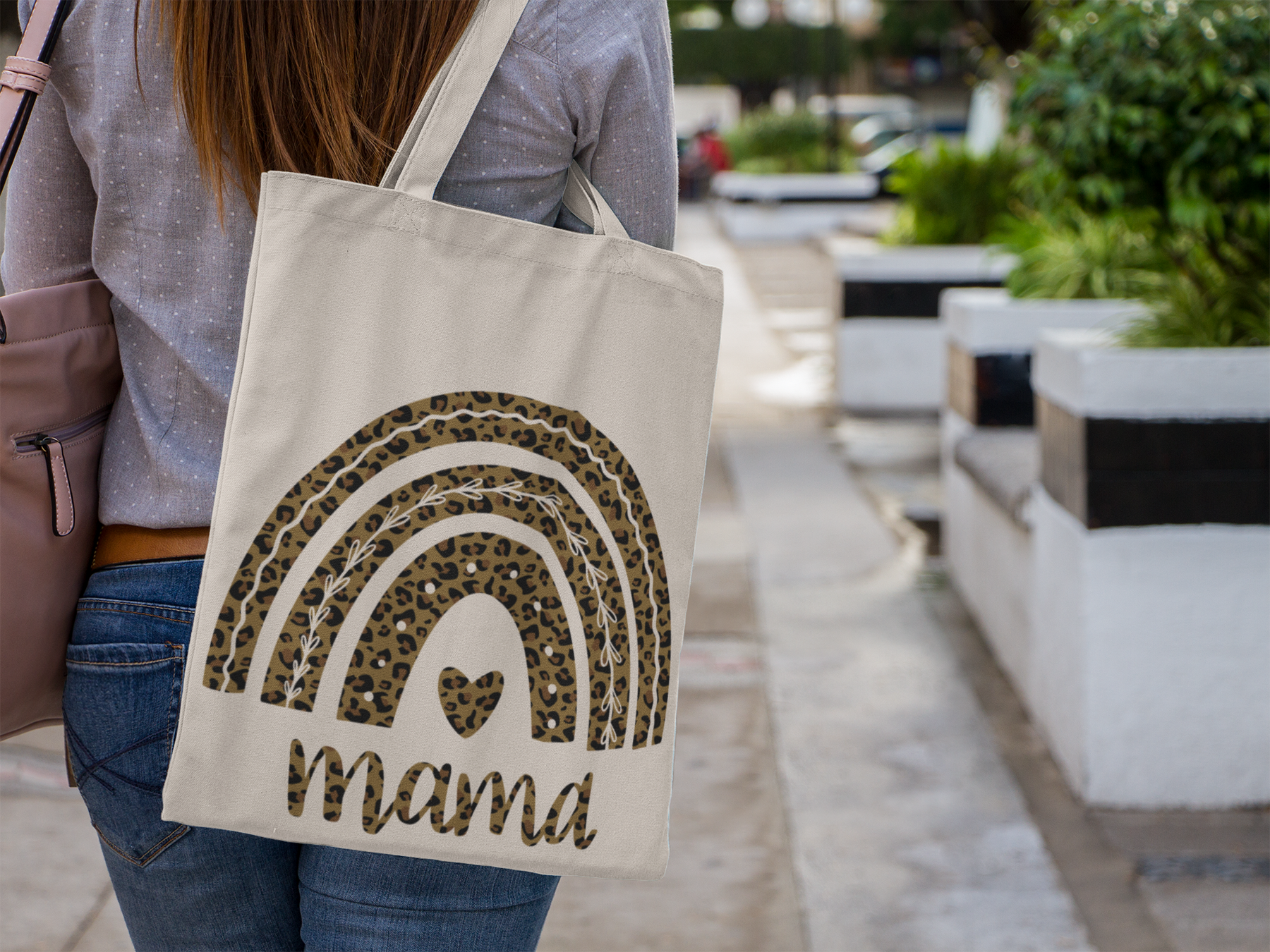 🤎 Mama Rainbow – Leopard Print DTF Transfer FT870